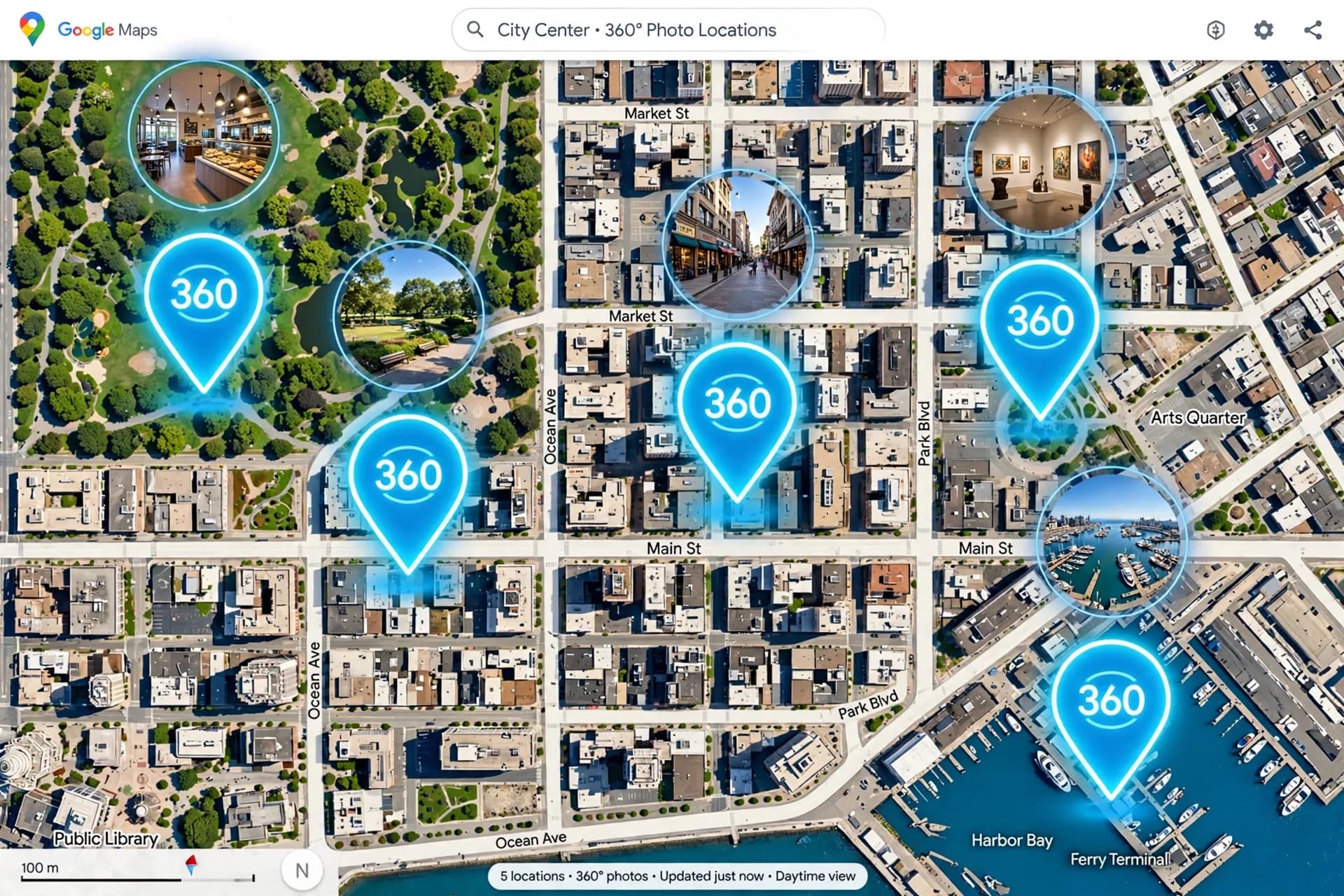 Ảnh minh họa: Cách đưa tour 360 lên Google Maps