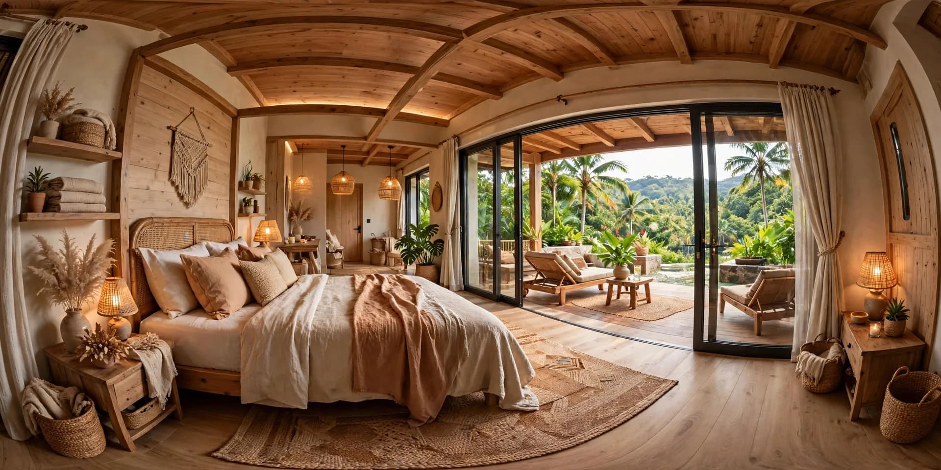 Phòng ngủ homestay trong tour 360 minh họa