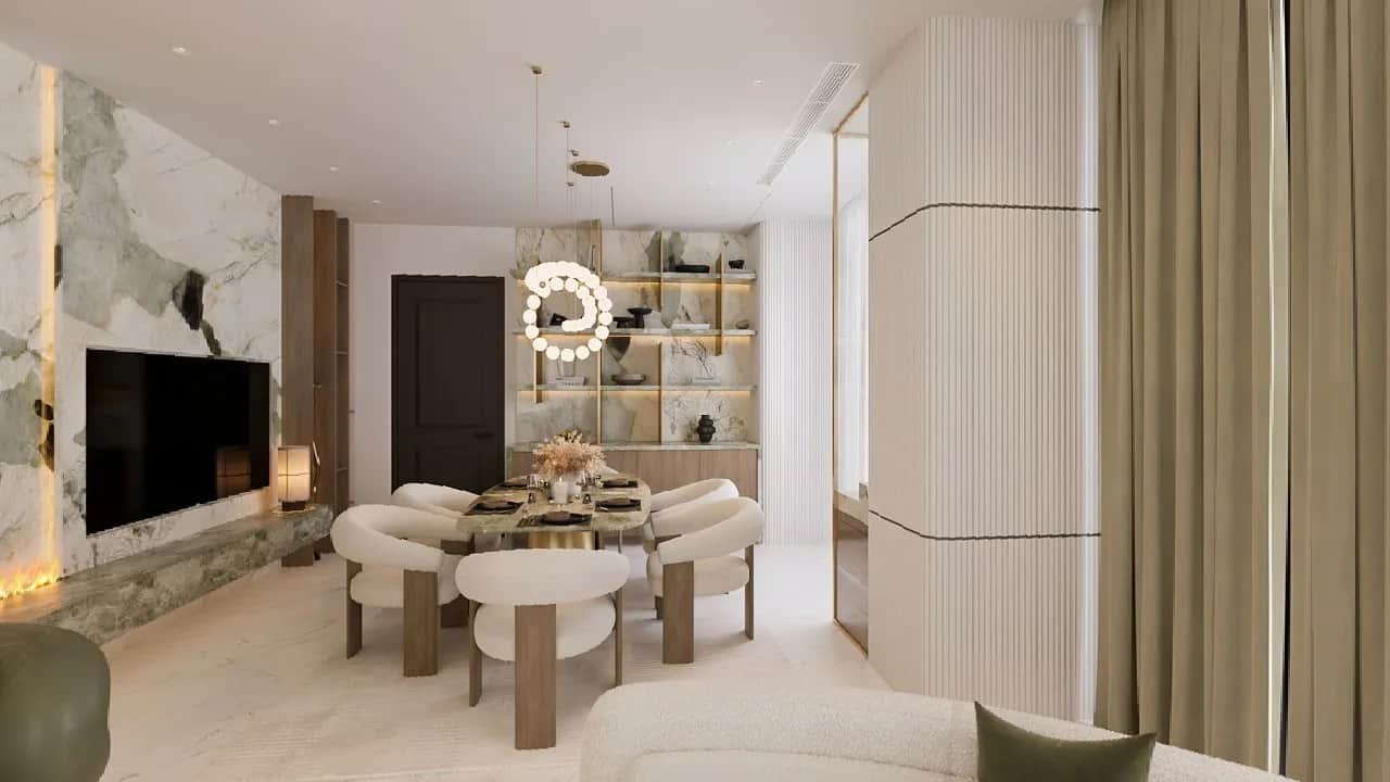 Empty home interior, no people