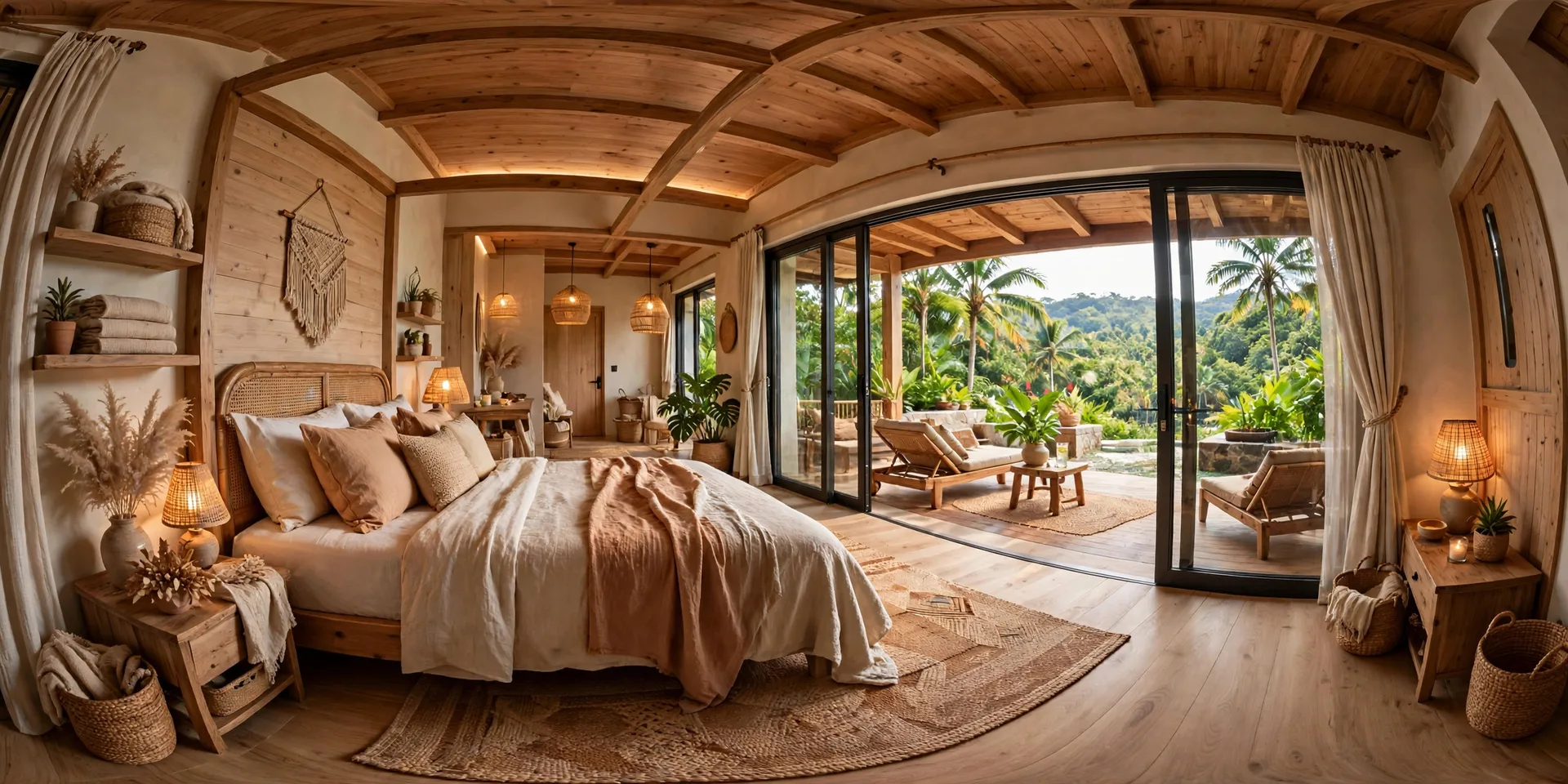 Homestay bedroom in an illustrative 360 tour